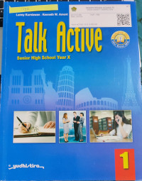 Image of TALK ACTIVE 1 ENGLISH FOR SENIOR HIGH SCHOOL GRADE X